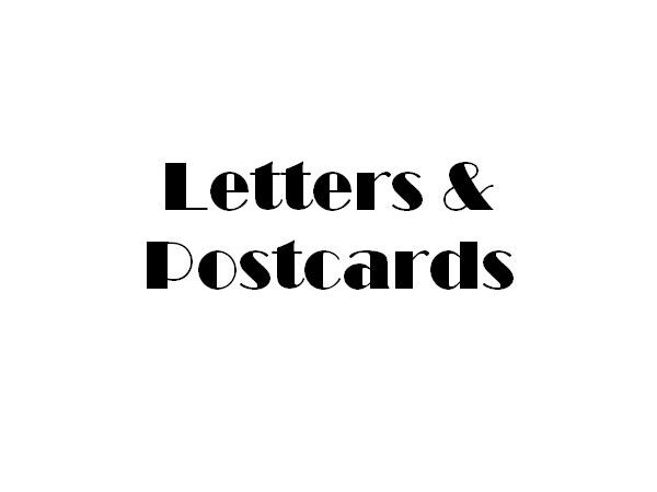 Ray Hobbs Letters and Postcards